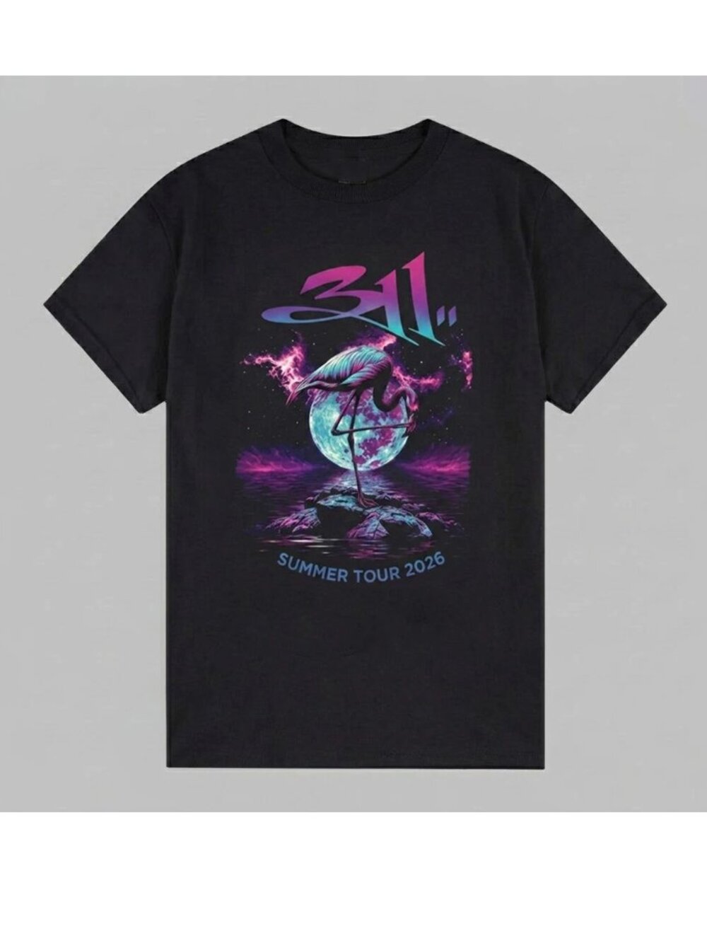 311 Band Summer Tour 2026 Mystic Flamingo Graphic T-Shirt